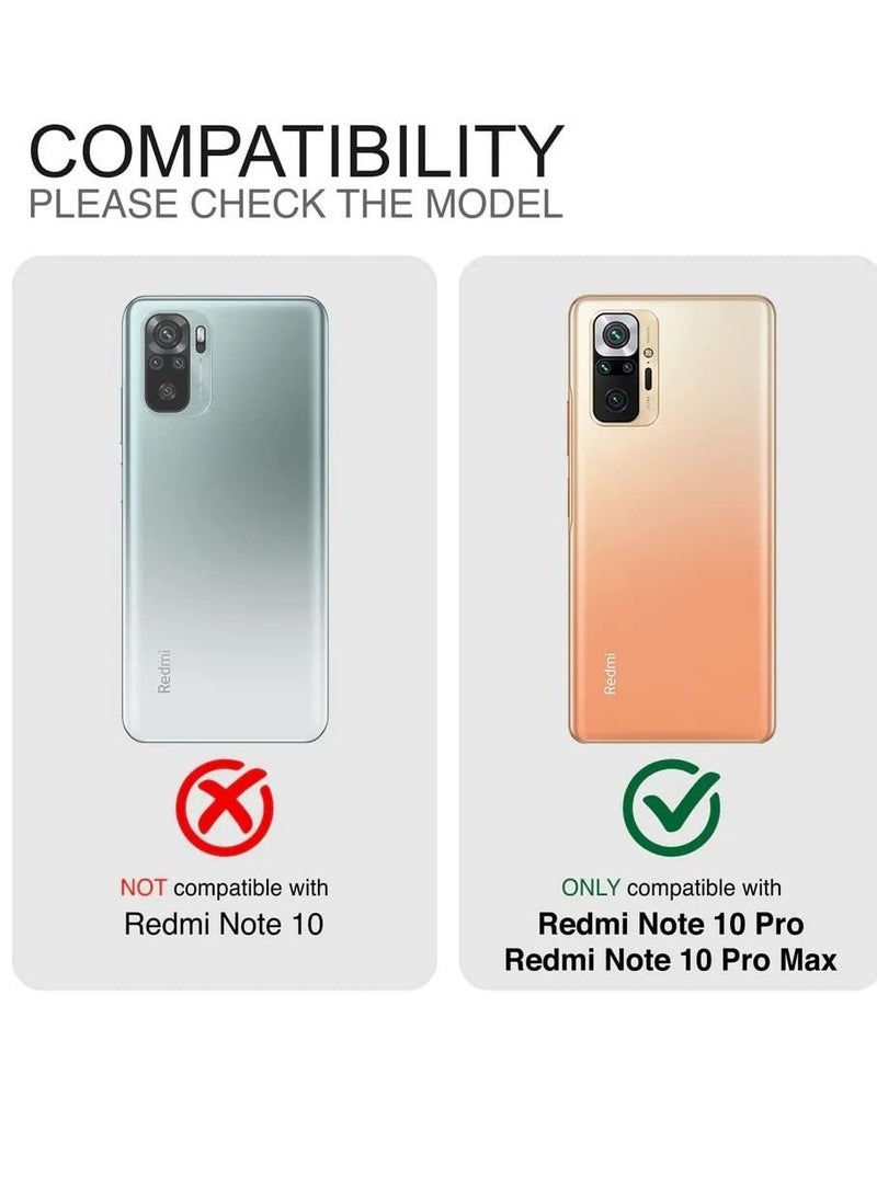 BORTONY Xiaomi Redmi Note 10 Pro/Redmi Note 10 Pro Max Case Soft Flexible TPU Matt Camera Protective Back Cover  - Image 2