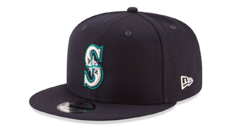 New Era 9Fifty MLB Seattle Mariners Basic Navy Snapback Hat 11591005 One Size - Image 1