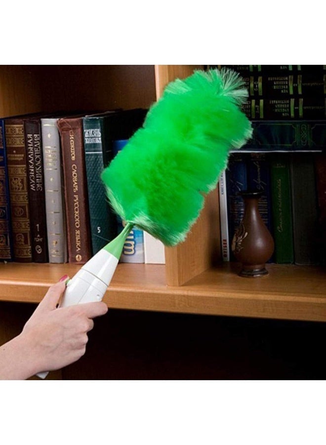 Veecap Creation Hand-Held, Sward Go Dust Electric Feather Spin Motorised Cleaning Brush Set Home Duster Feather Dust Cleaner Brush for Home, Office, Car - Image 1