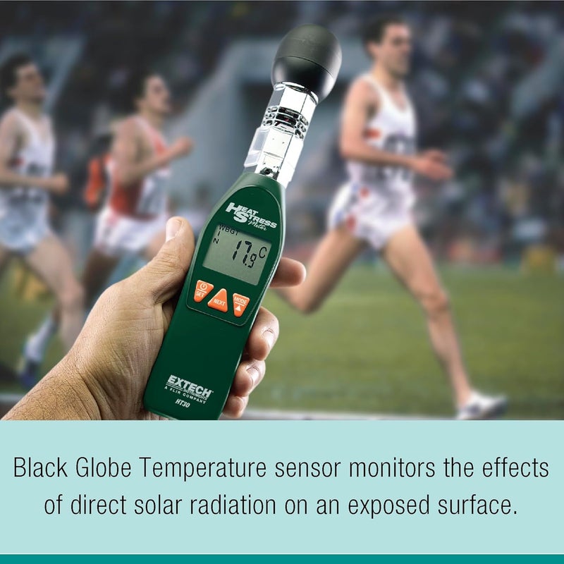 Extech HT30 Heat Stress WBGT Meter - Accurate Temperature and Humidity Measurement Device - Image 4