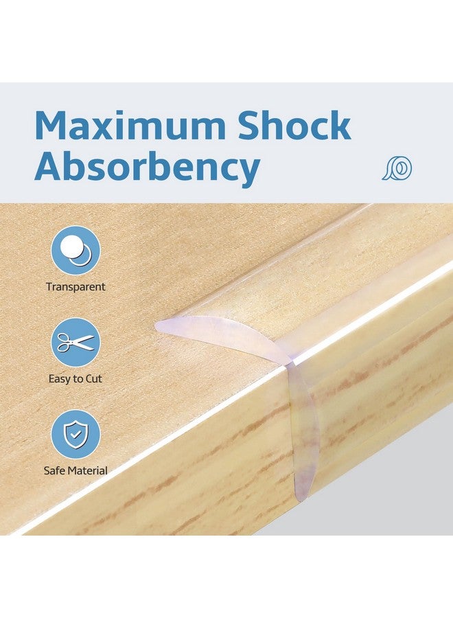 POIKSHARK Edge Corner Protector Baby Proofing 6.6ft (2M) with 8 Corners, Clear Soft Corner Protectors Baby Proof, Furniture Corner Guard & Edge Safety, Edge Protector for Table and Fireplace - Image 2