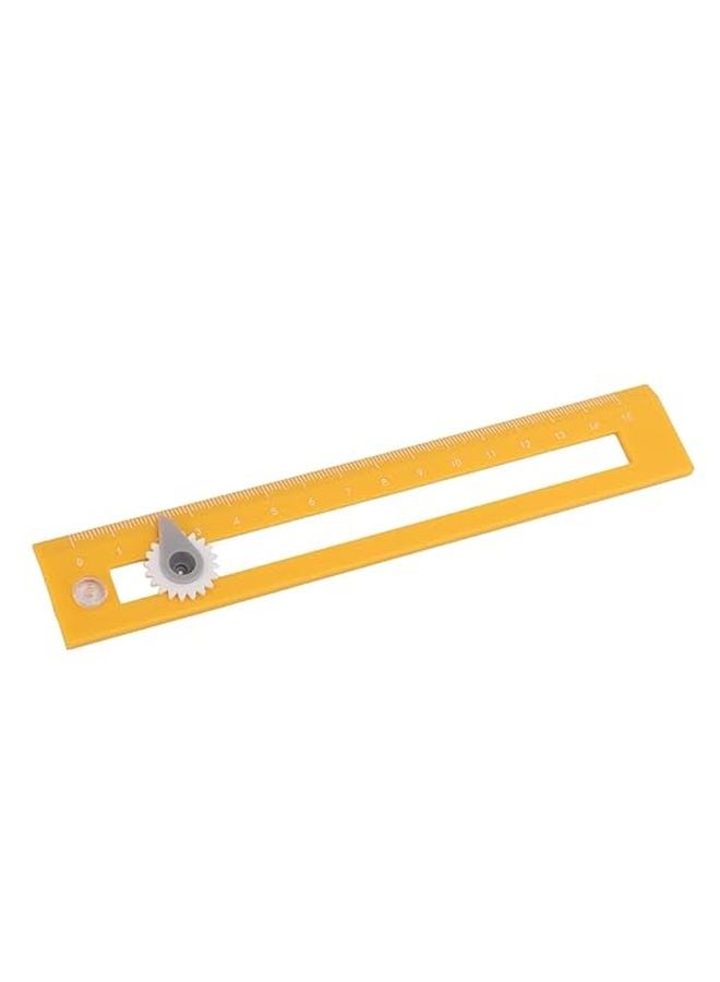 Yellow Compass Rule Precision Drawing Tool - Image 1