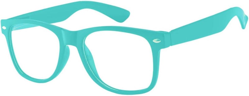 OWL Kids Clear Lens Glasses UV Protection for Children, Colorful Frames Fun Pretend Play Eyewear Non Prescription - Image 1