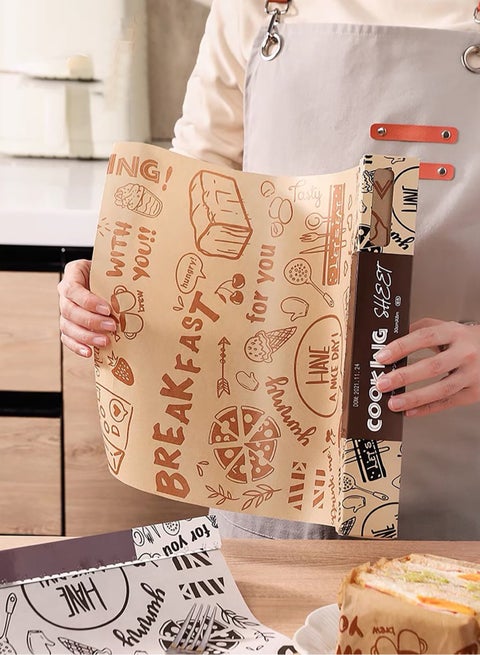 Non-Stick Air Fryer Paper Tray – Waterproof & Greaseproof Baking Paper Mat – Heat-Resistant Oil Paper for Roasting, Steaming, Grilling & Baking – Disposable Cooking Liner for Air Fryer, Oven, Steamer & Baking Tin – Essential Kitchen Tool for Frying & Cooking