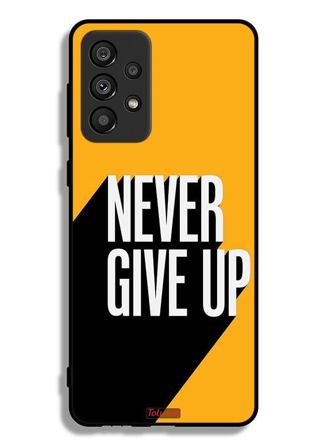 Tolwak Samsung Galaxy A73 5G Protective Case Cover Never Give Up - Image 1