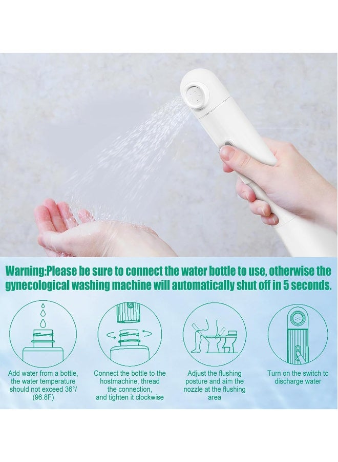 NIBEMINENT Ultra Electronic Portable Bidet Shattaf Toilet Handheld Electric Travel Sprayer Shower Personal Cleaner Care Multifunction With Capacity Bottle Spray Washing Bidet  - Image 2