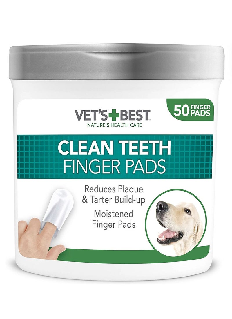 Vet's Best Vet’s Best Clean Teeth Finger Pads (50 Pads) 