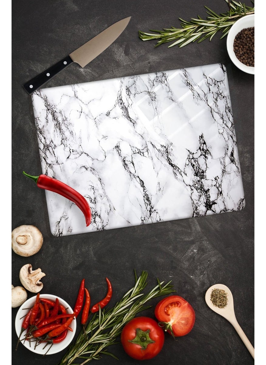 White Marble Glass Cutting Board 20 x 30 cm - pzsku/Z39696A32A68101E59D1AZ/45/_/1725724595/ea2faacb-6243-4f82-9832-463f641dc17b