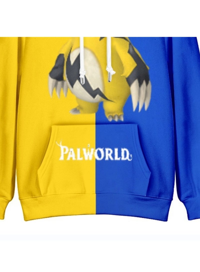 Palworld Phantom Beast Palu Animation Printed Hooded Sweatshirt for Adults and Children - Image 4