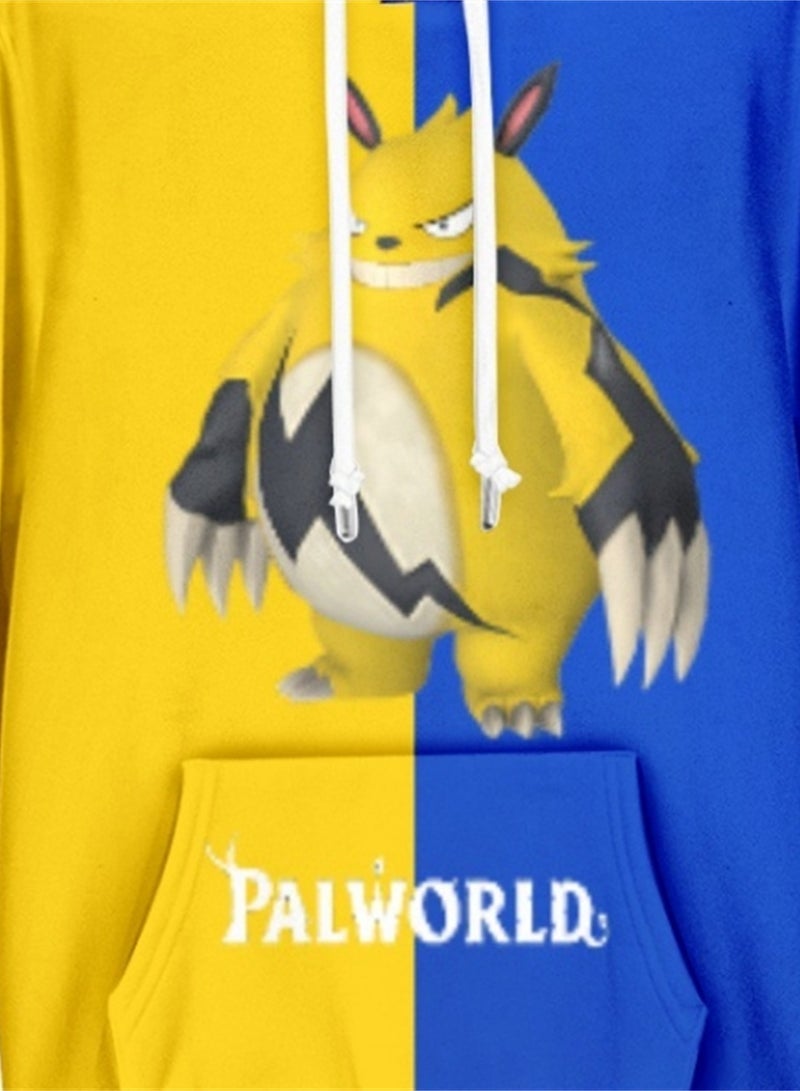 Palworld Phantom Beast Palu Animation Printed Hooded Sweatshirt for Adults and Children - Image 3