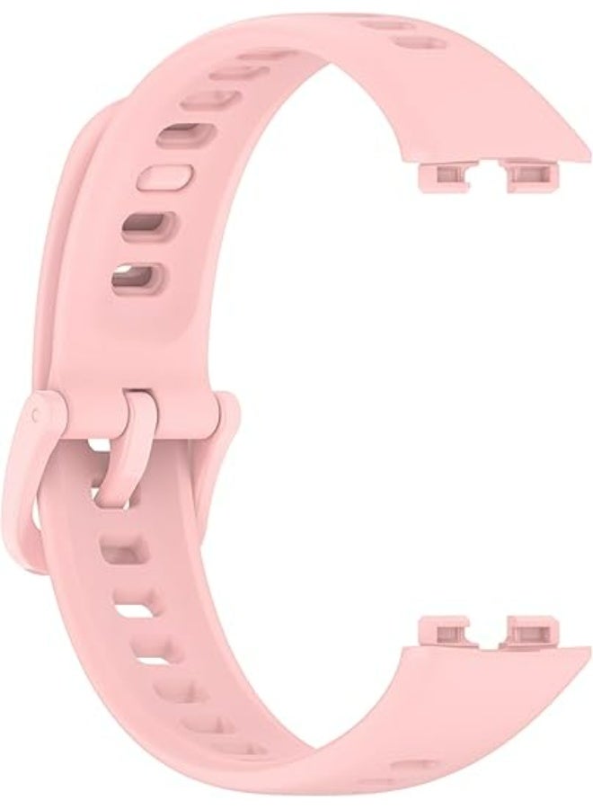 أوليسون حزمة 2 TPU Sport Watch Band لـ Huawei Band 11 / Band 11 Pro ، حزام استبدال مقاوم للماء من السيليكون الناعم ، الوردي + الأسود - Image 5