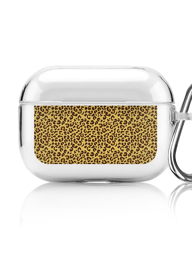 Stylizedd Classic Clear printed Case for Apple AirPods Pro 2nd Generation Thin Transparent Cover [Designed for Apple AirPods Pro 2nd Generation] - Leopard Skin Print - Image 1