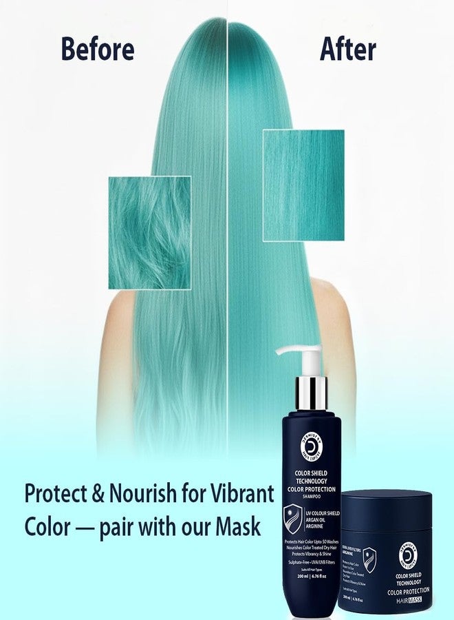 Dermistry Color Shield Technology Sulphate-Free Shampoo for Colour Protection for Coloured & Chemically Treated Hair with Argan Oil Arginine Suits Dry Frizzy All Hair Types Men & Women 200 ml - Image 4