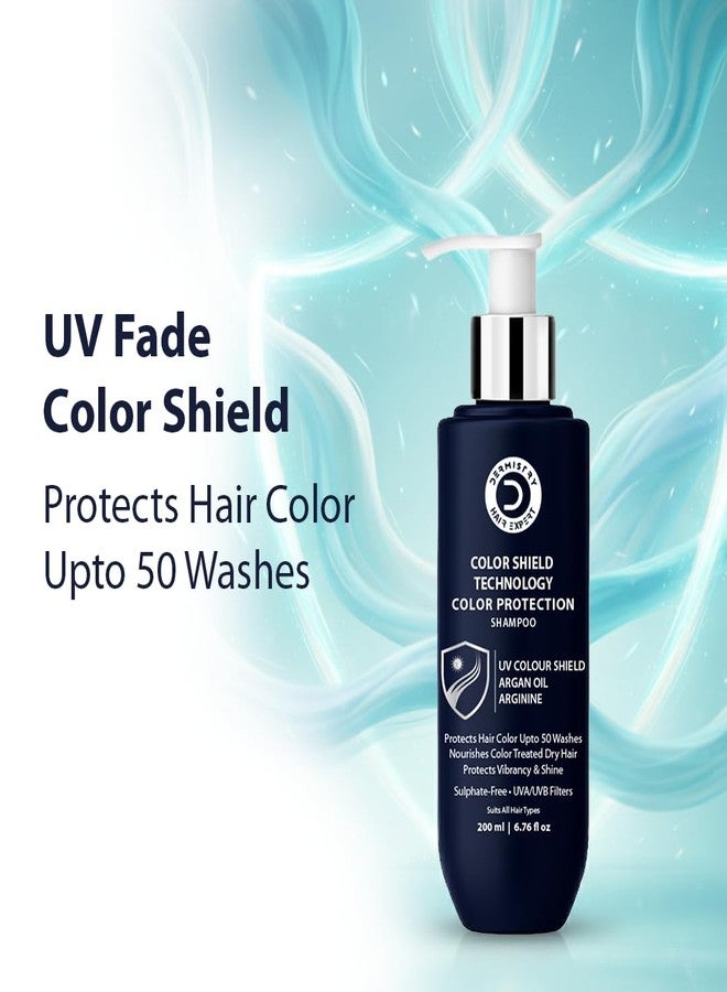 Dermistry Color Shield Technology Sulphate-Free Shampoo for Colour Protection for Coloured & Chemically Treated Hair with Argan Oil Arginine Suits Dry Frizzy All Hair Types Men & Women 200 ml - Image 5