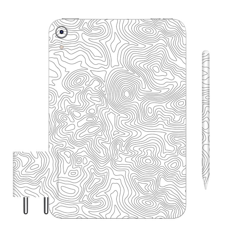 أغطية تابلت متوافقة مع آيباد ميني الجيل السادس 2021، ملصق فينيل مضاد للخدش، فيلم واقي، ليس غلاف/غطاء (إعصار، غلاف كامل للجسم + غلاف قلم آيباد 2 + غلاف شاحن)