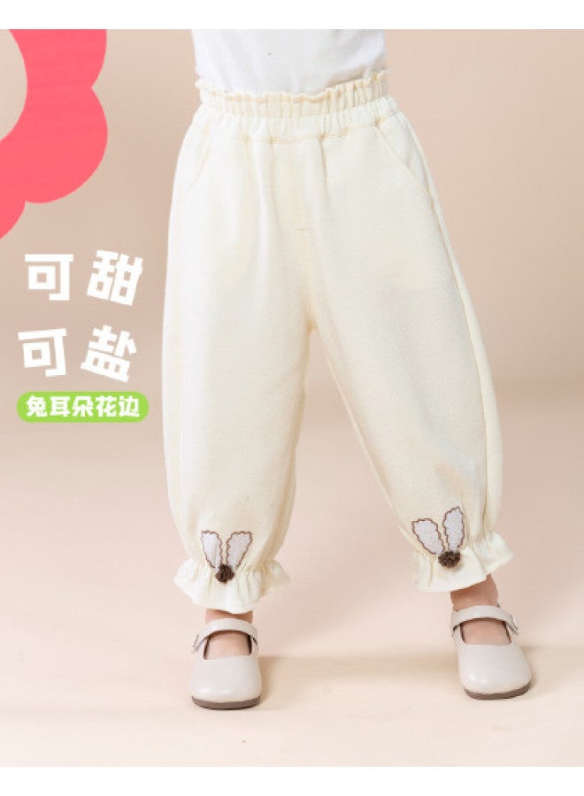 Bornbay girls' Fashion High-waisted Elastic Cuff Jogger Pants For Spring/autumn - Comfortable Baby Running Sweatpants - Image 1