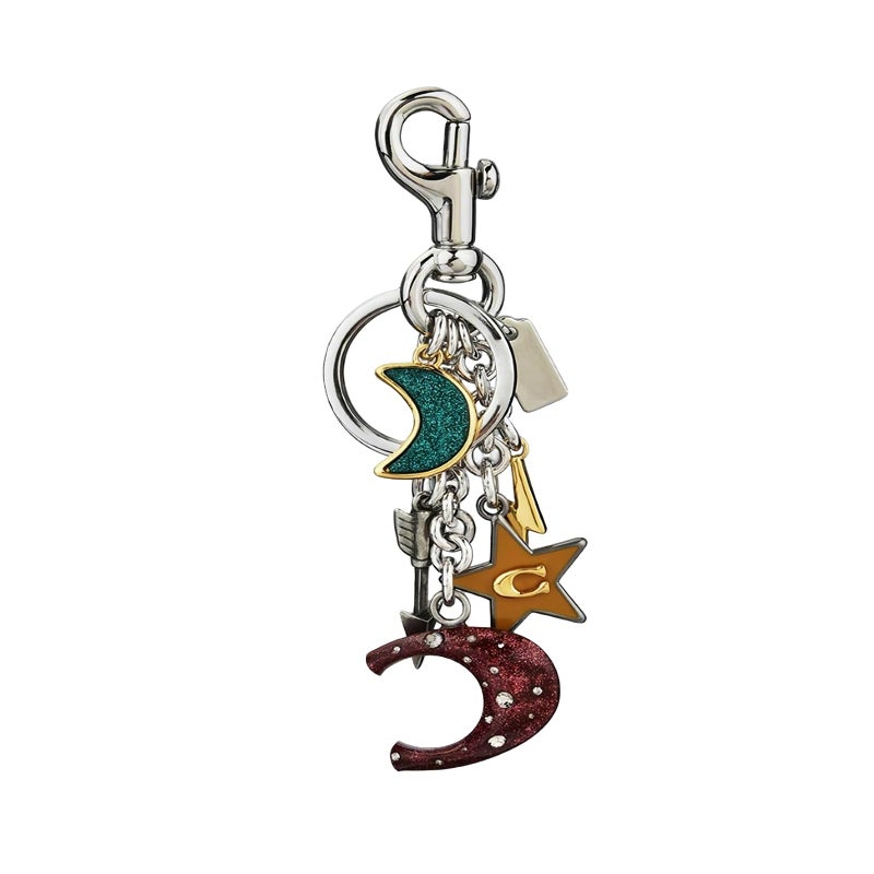 LSBDJDL Star Moon Alphabet Keychain, Cute Bag Charm, Purse Accessories for Women - Image 1