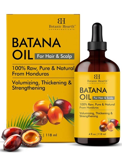 Botanic Hearth 118 ML Raw Batana Oil for Hair Growth| 100% Pure & Unrefined Oil from Honduras | For Thicker, Stronger Hair