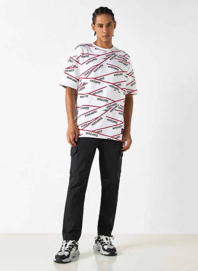 Ecko Unltd. Ecko Unltd Printed T-shirt with Short Sleeves and Crew Neck