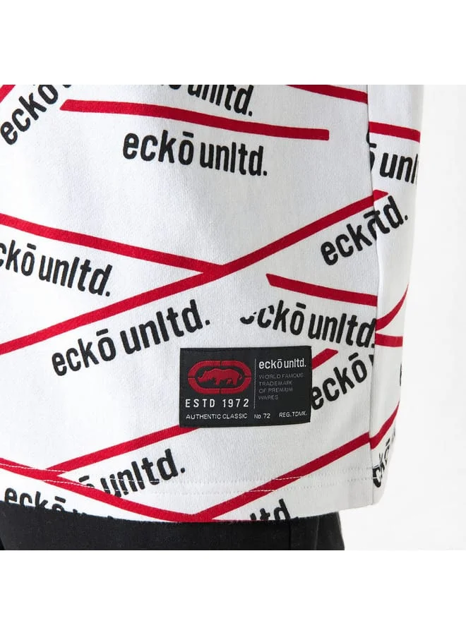 Ecko Unltd. Ecko Unltd Printed T-shirt with Short Sleeves and Crew Neck