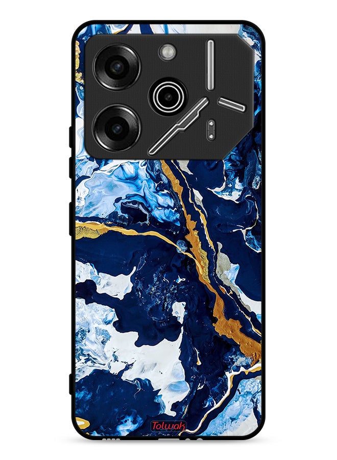 Tolwak Tecno Pova 6 Pro 5G Protective Case Cover Glitch Texture Art - Image 1