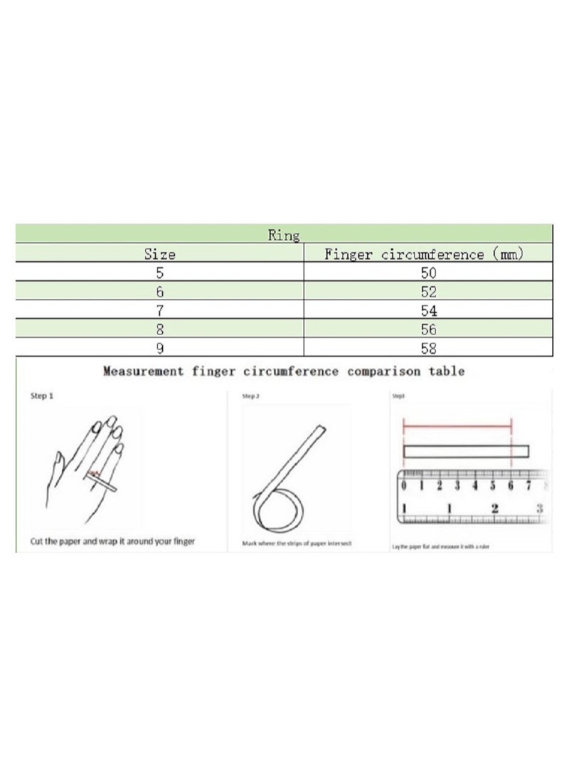 دورا خاتم رائع ثلاثي الأبعاد على شكل قلب مرصع بالأحجار الكريمة - Image 4