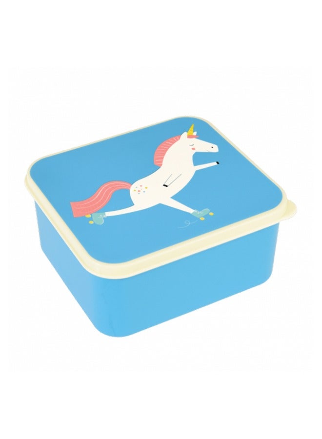 Rex London Magical Unicorn Lunch Box – Girls Lunch Box with Unicorn Print – Durable, Easy to Open, and Perfect for School or Travel - Image 2