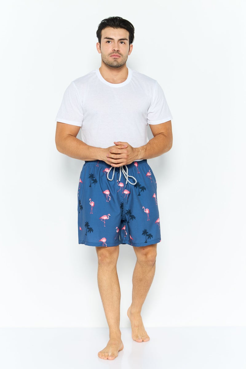 Rainforest Men All Over Print Drawstring Board Shorts, Multicolor - Image 3