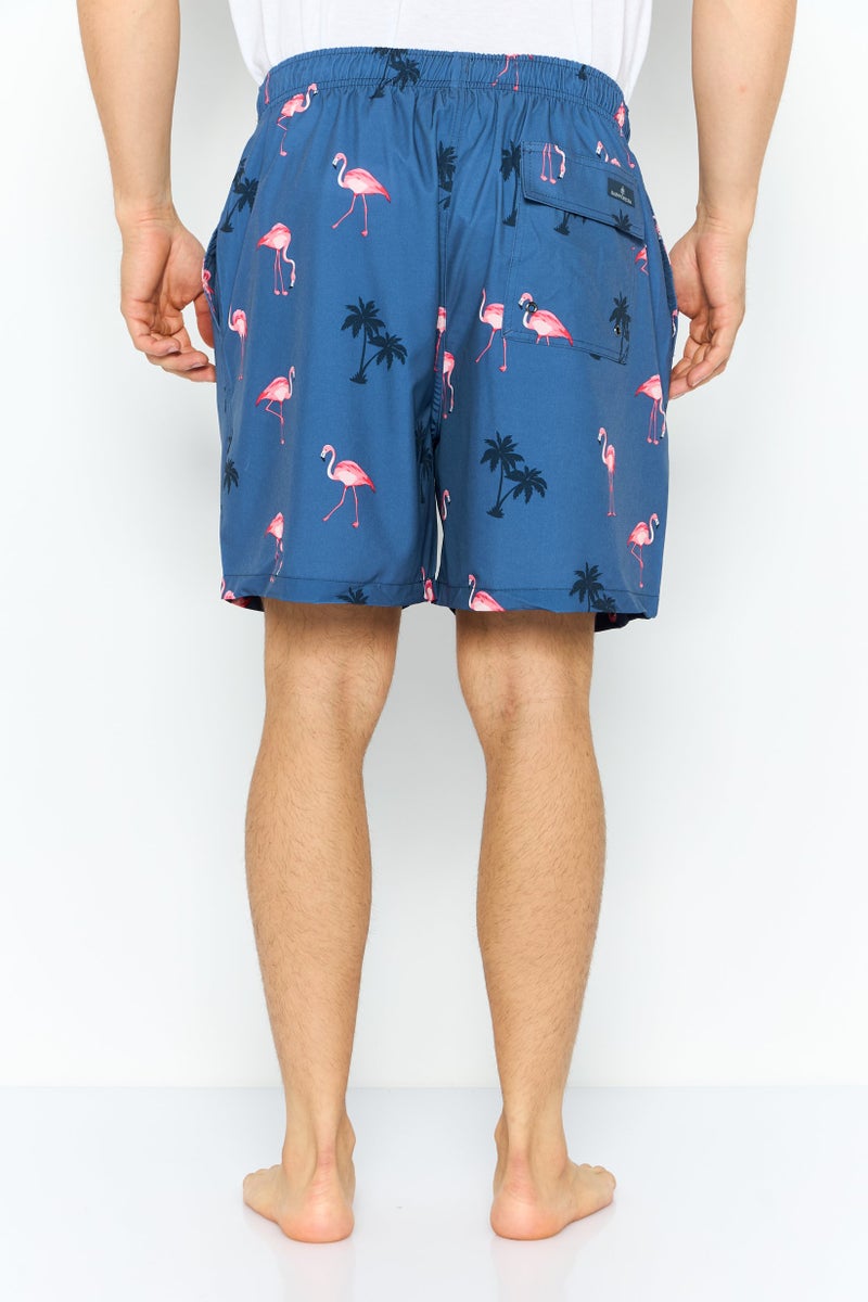 Rainforest Men All Over Print Drawstring Board Shorts, Multicolor - Image 4