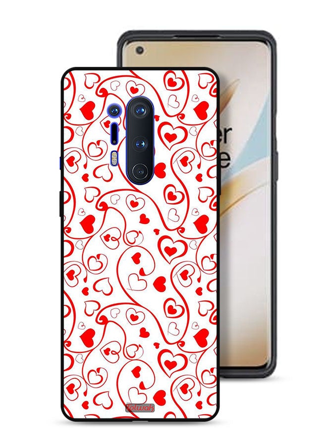 Tolwak OnePlus 8 Pro Protective Case Cover Hearts Pattern - Image 1