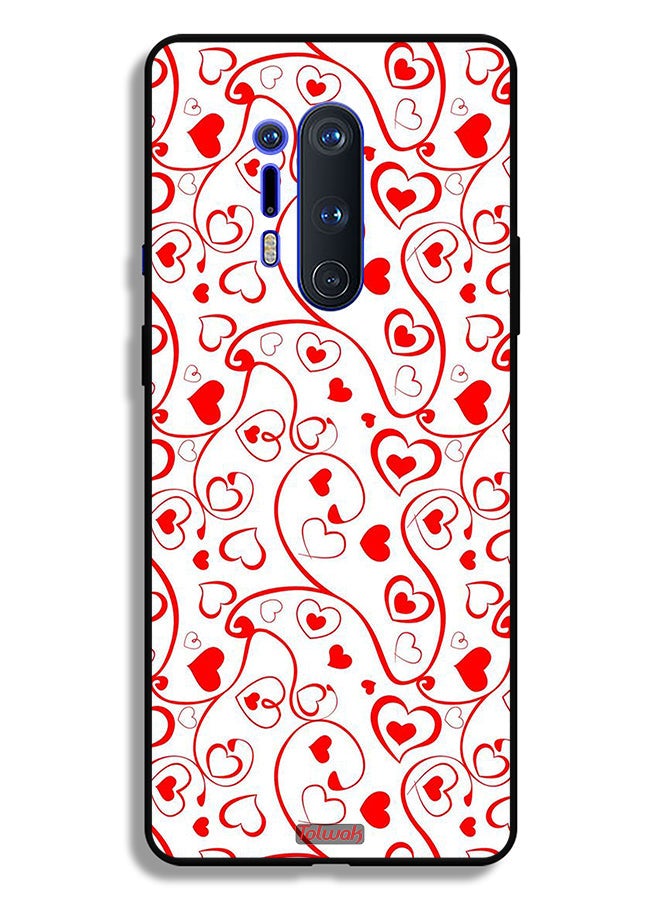 Tolwak OnePlus 8 Pro Protective Case Cover Hearts Pattern - Image 2