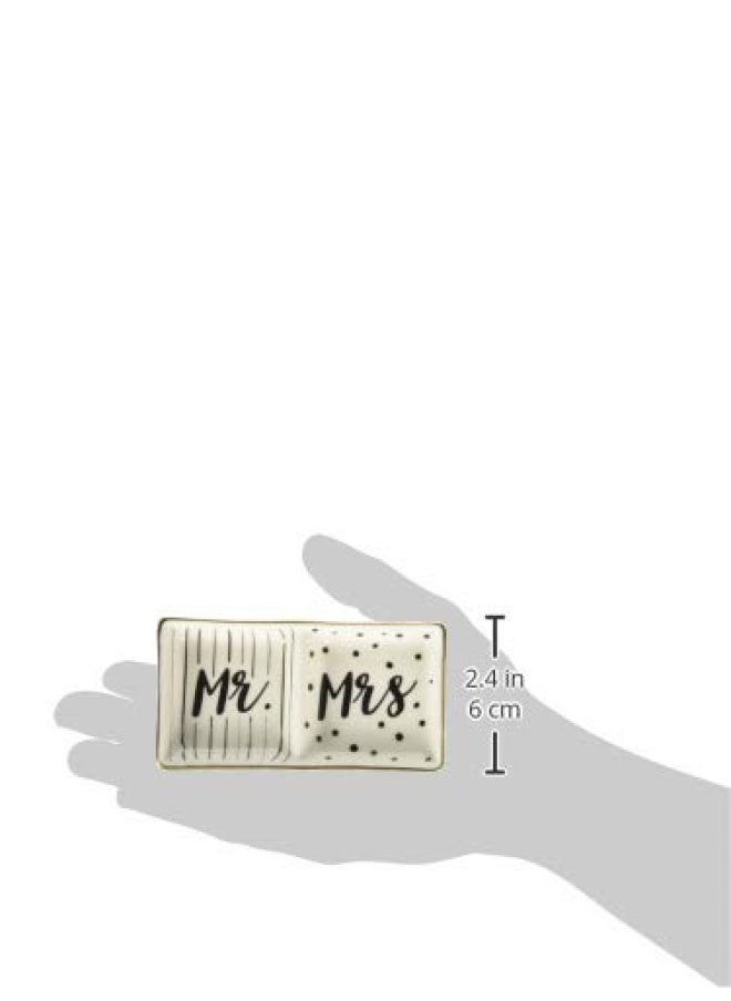 Kate Aspen - Mrs Wedding Trinket One Size Mr And Mrs Ring Dish - Image 1
