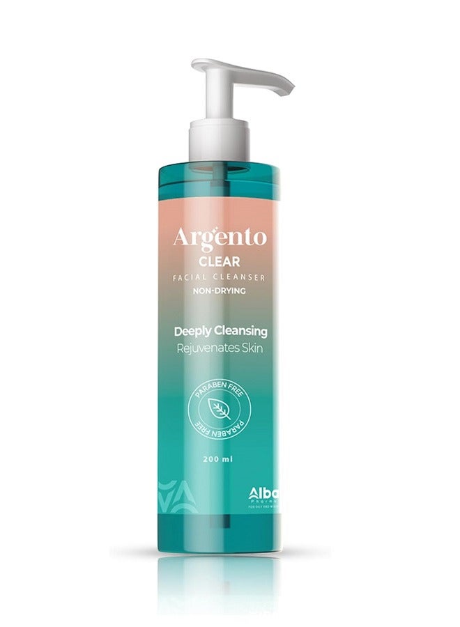 ARGENTO Clear Facial Cleanser Skin Cleanser 200ml