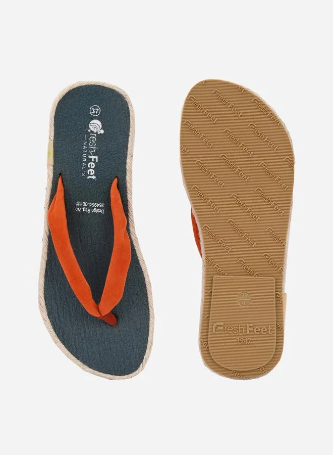 Fresh Feet Fresh Feet Red Plain Thong Toe Yoga Mat Slippers