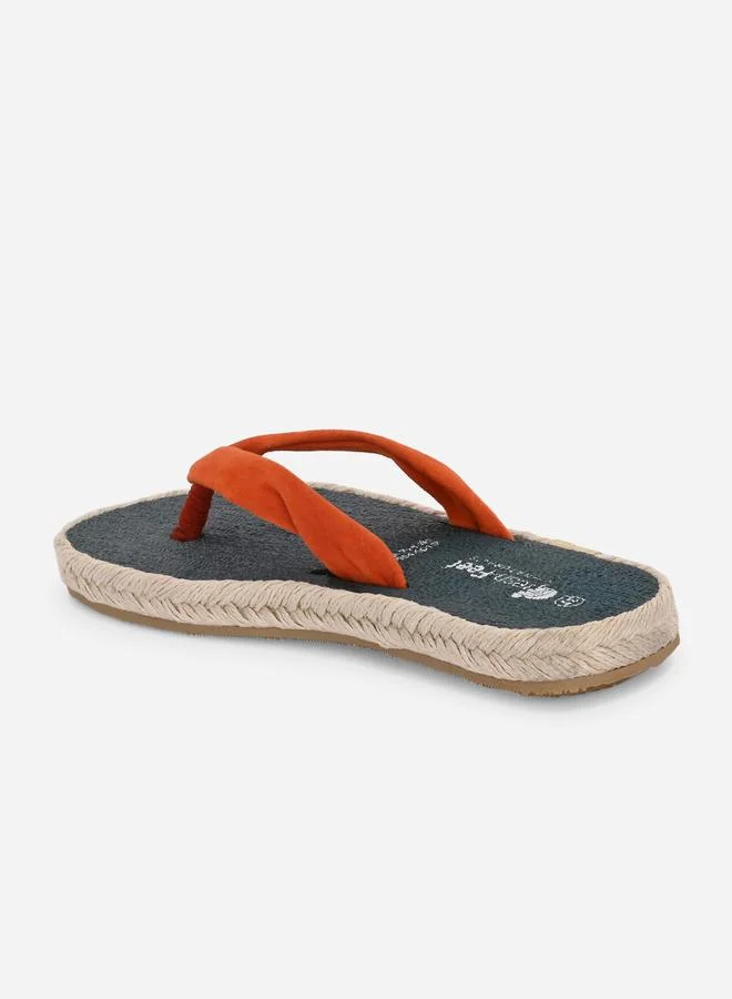 Fresh Feet Fresh Feet Red Plain Thong Toe Yoga Mat Slippers