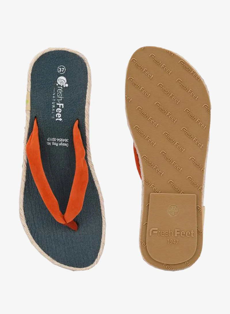 Fresh Feet  Fresh Feet Red Plain Thong Toe Yoga Mat Slippers for Women | Best Price UAE