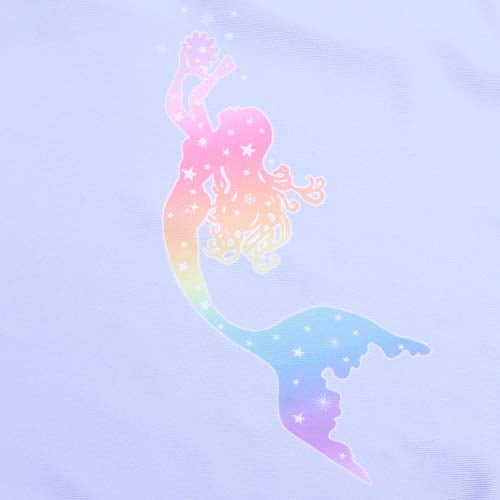 QPANCY Girls Rash Guard Swimwear Mermaid Swimsuits 2-Piece Short Sleeve Swimwear - Image 4
