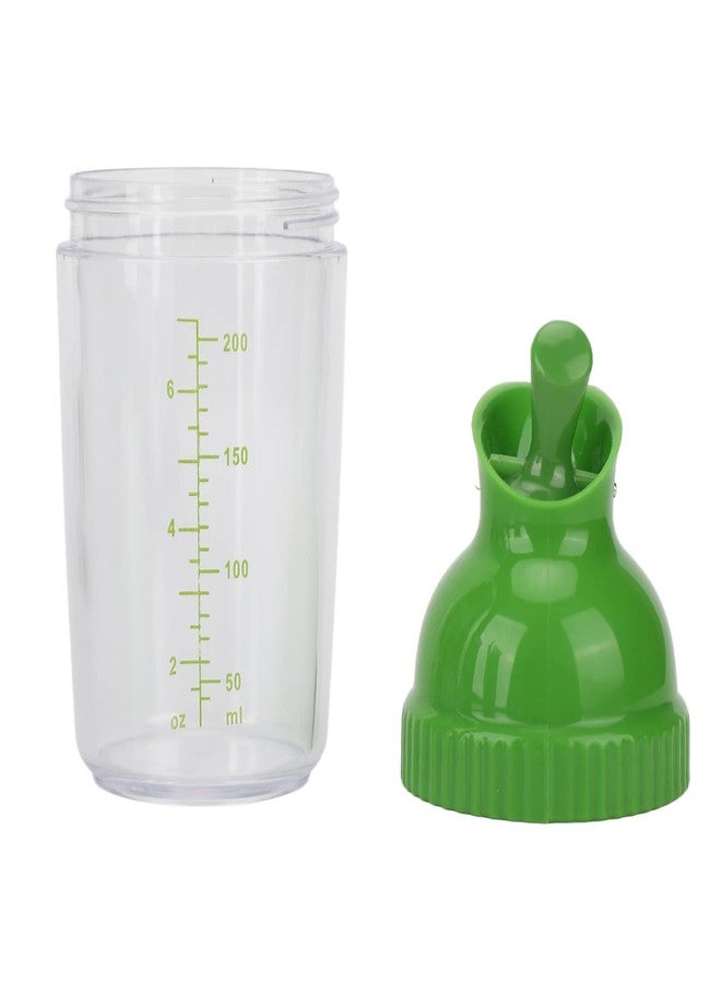 Sorandy Salad Dressing Shaker Container Pour Spout Leakproof Dishwasher Safe BPA Travel Homemade Oil Vinegar Salad Dressing Bottle Mixer Dispenser Fruit and Vegetable Tools Green - Image 5