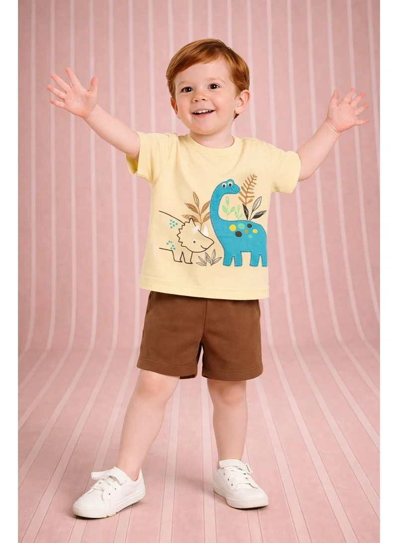 لؤي مجموعة ملابس أطفال للأولاد والبنات مصنوعة من القطن العضوي بنسبة 100% من LUAY، مجموعة ملابس قصيرة الأكمام للأطفال للأولاد والبنات الصغار