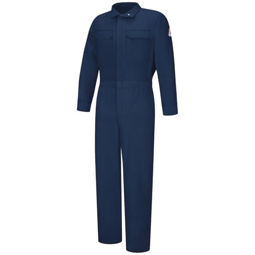 Bulwark FR Women's Lightweight Nomex Flame Resistant Premium Coverall, Navy, Medium - Image 1