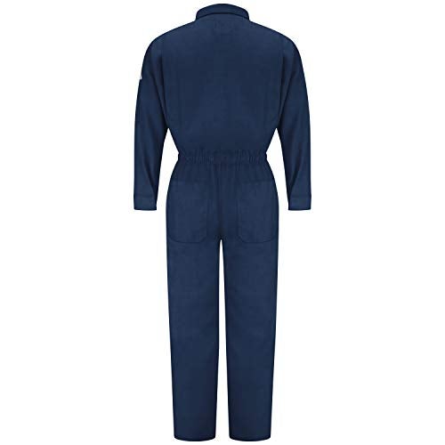 Bulwark FR Women's Lightweight Nomex Flame Resistant Premium Coverall, Navy, Medium - Image 2