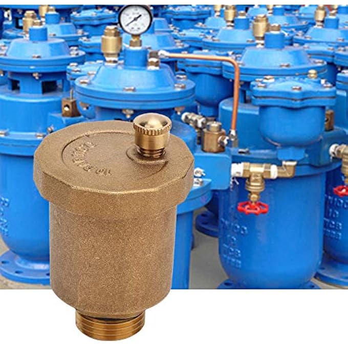 G1/2" AUTOMATIC VENTILATION VALVE, MALE THREAD AIR BLEED, THREADED EXHAUST, BRASS FOR BOILER - Image 3