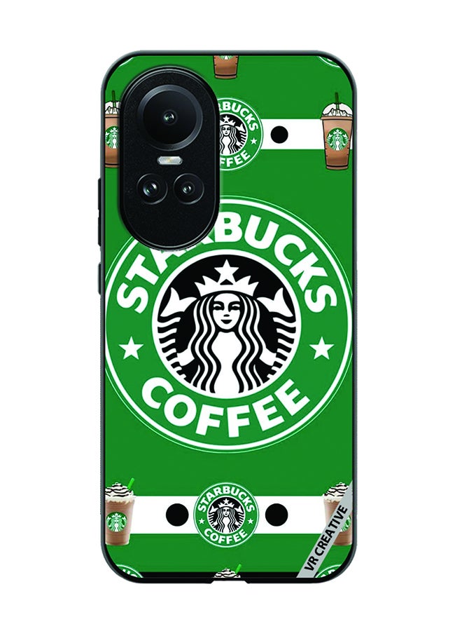 VR CREATIVE Protective Case Cover For Oppo Reno 10 Starbucks 4 Design Multicolour - Image 1