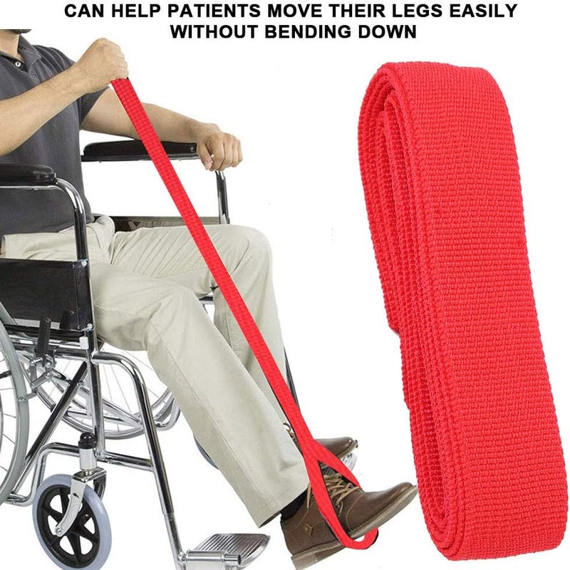 cheekyglo Leg Lift and Thigh Straps, Elderly Adults Disability Lifting Foot Disability with Handle for Chair Chair Bed Car, Mobility Tool for Elderly and Elderly - Image 2