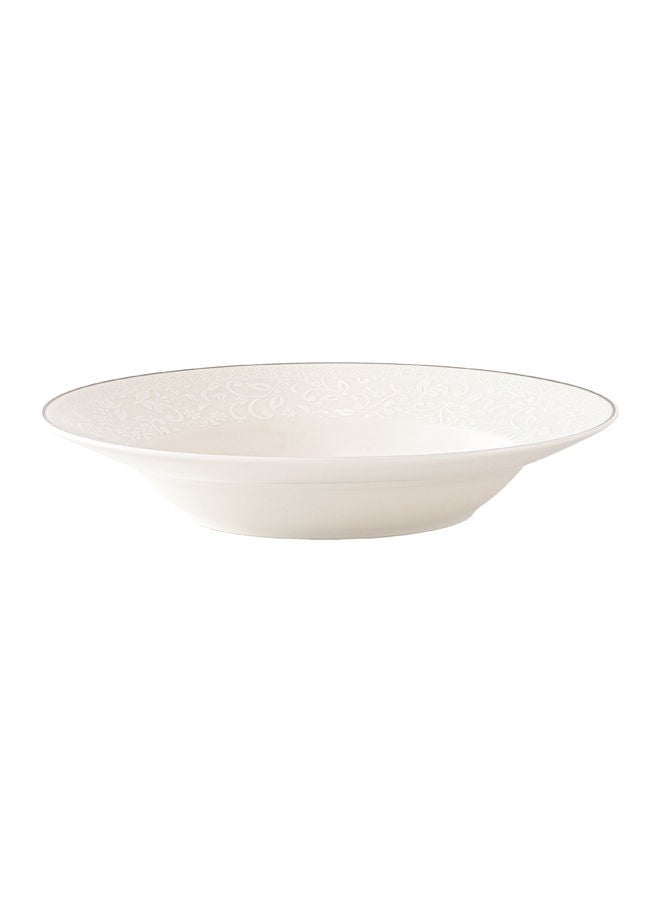 Celia 6-Piece Porcelain Soup Plates Set White 8 inch - Image 2
