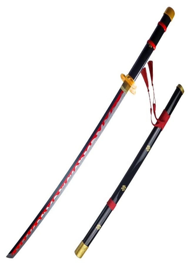 Kenma One Piece Rorono Zoro Yama Enma Black Wooden Sword Katana for Cosplay 105 Cms Wooden Katana Anime Accessory Toy Collectible - Image 1