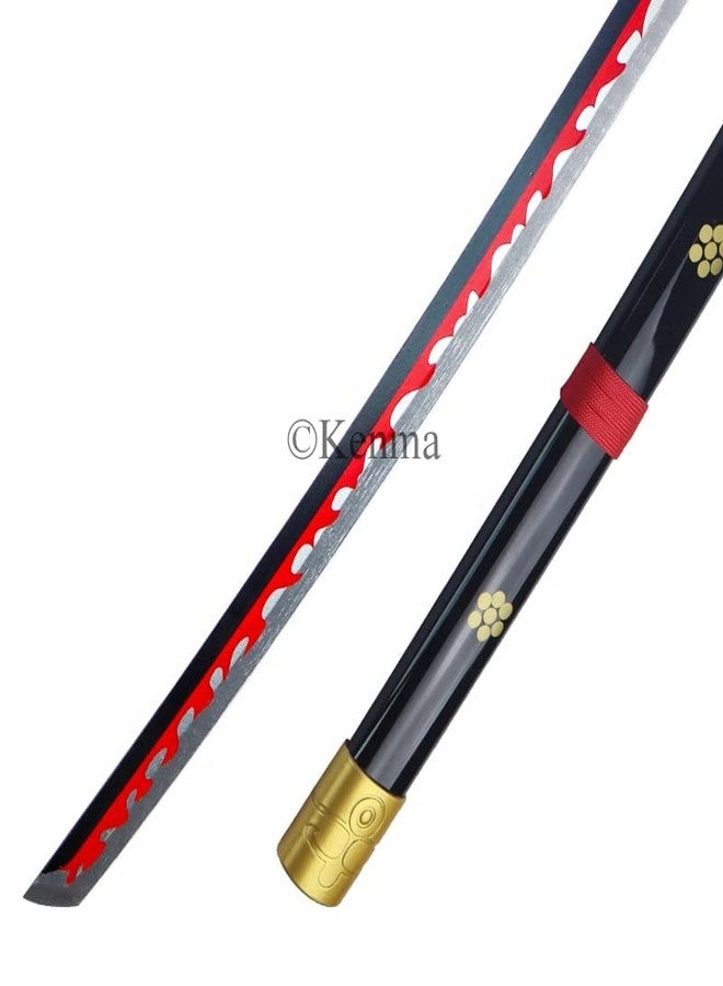 Kenma One Piece Rorono Zoro Yama Enma Black Wooden Sword Katana for Cosplay 105 Cms Wooden Katana Anime Accessory Toy Collectible - Image 5