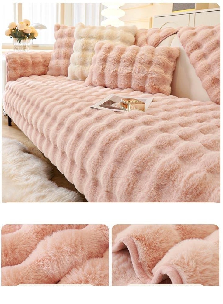 بيج رشاقته أفخم غطاء أريكة العالمي عدم الانزلاق أريكة حصيرة شتاء دافئ لينة أريكة منشفة الأريكة وسادة لغرفة المعيشة ديكور المنزل - Image 2