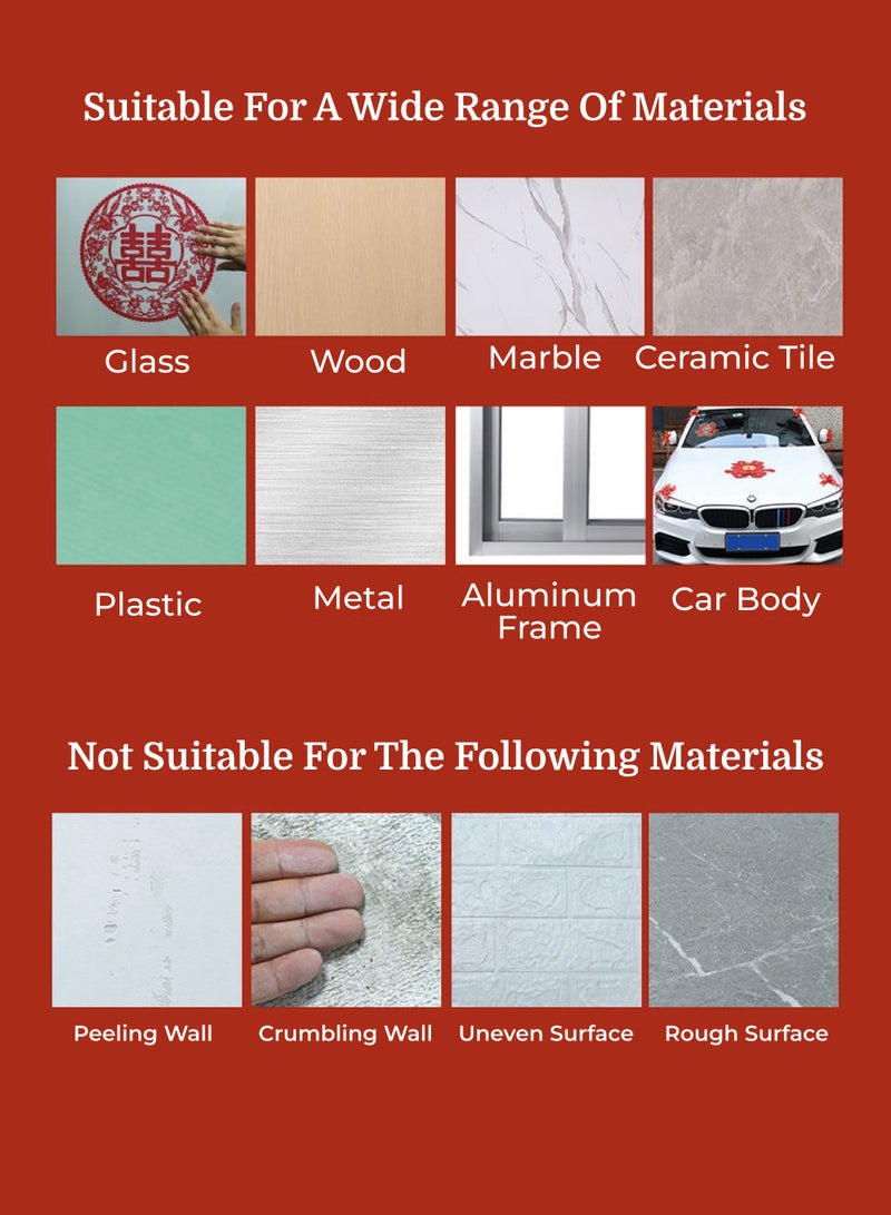 شريط لاصق مزدوج الجوانب 1 عبوة قوي أكريليك شفاف لاصق قوي مقاوم للماء قابل للإزالة شريط تثبيت مزدوج الجوانب لإصلاح السجاد ديكور المنزل والمكتب وديكور الجدران والحرف اليدوية وزجاج السيارة - Image 2