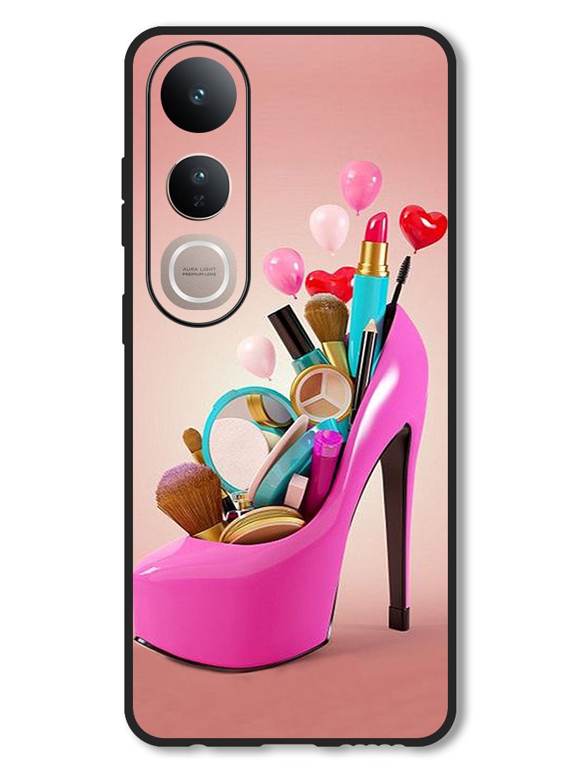 Theodor Case Compatible with Vivo V50 Lite Protection Shockproof Bumper Cover Shoe With Makeup Items - Image 1